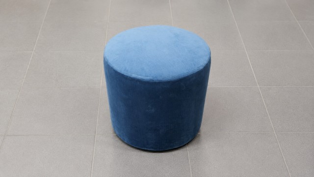 Puf chico azul